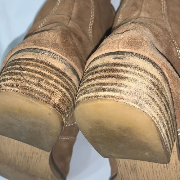 AMERICAN Eagle Tan Leather Heeled Boot Size 8.5 1671-249 - Picture 12 of 13
